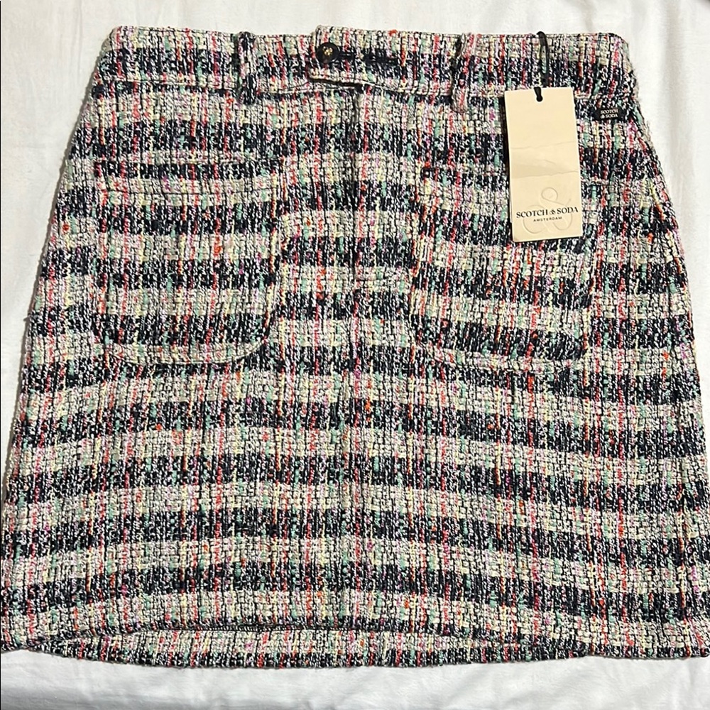 Scotch & Soda Multicolor Tweed Skirt - Size Medium NWT - Picture 5 of 5